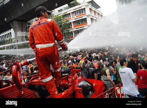 Worlds Biggest Water Fight Songkran Thai New Year Celebration