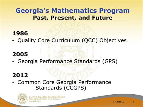 Core Math Standards Georgia