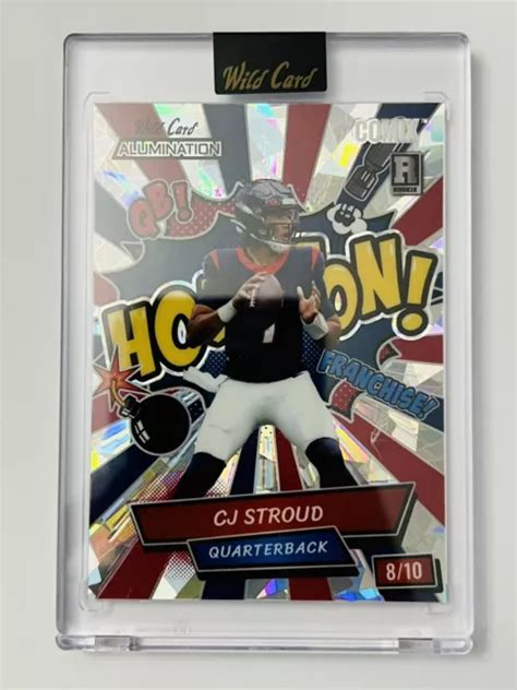 Cj Stroud Wild Card Alumination Comix Ssp Glace Craqu E Rookie