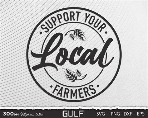 Support Your Local Farmers Svg Farm Svg Livestock Svg Etsy