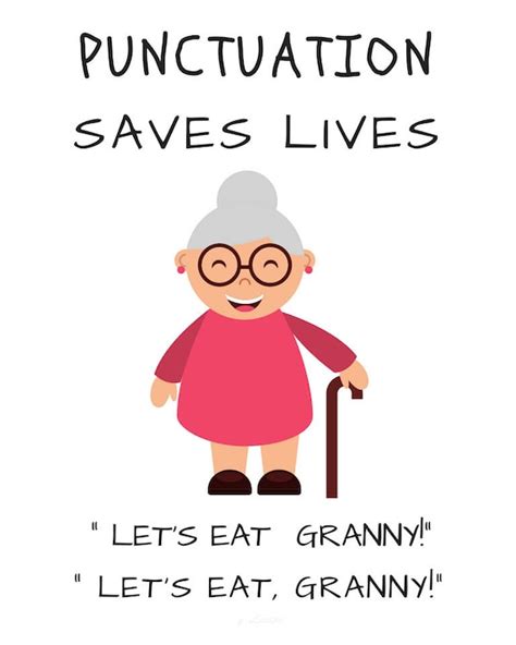 Punctuation Saves Lives Poster