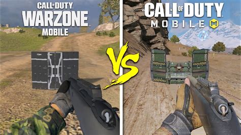 Warzone Mobile Vs Call Of Duty Mobile Battleroyale Comparison Wzm Vs Codm Youtube