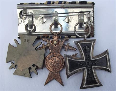 Crow Valley Militaria Bavarian Three Place Medal Bar