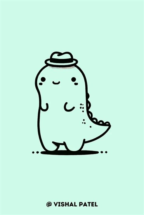 🦖 31 Easy Cute Dinosaur Drawing Ideas for Beginners