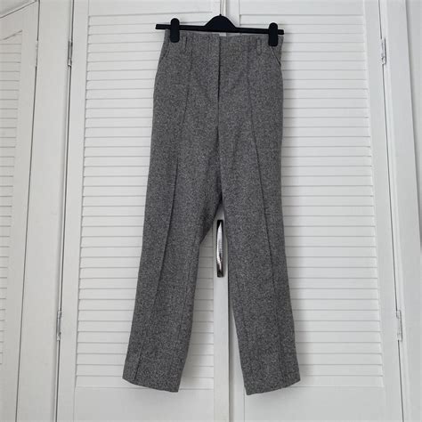 Anthropologie Grey Trousers Uk Size 10 Luxury Depop