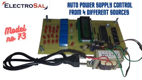 Auto Power Supply Control From 4 Different Sources Engineering