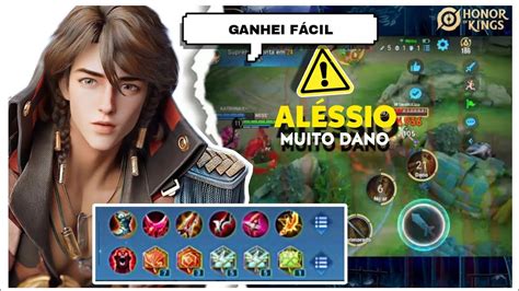 Ganhei Fácil ALÉSSIO Honor of kings Melhor Build YouTube