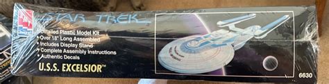 Amt Star Trek Uss Excelsior Ncc 2000 1 1400 1994 6630 Sealed Ebay