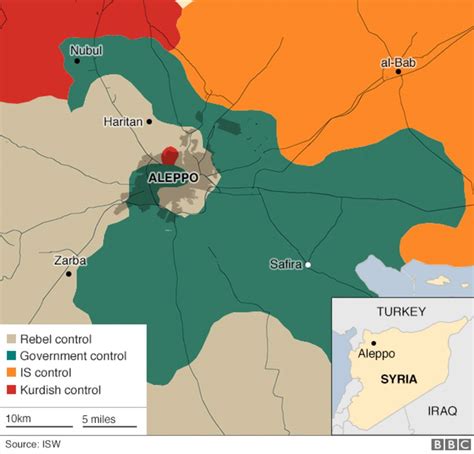 Syria Conflict Rebels Launch Attack In Divided Aleppo Bbc News