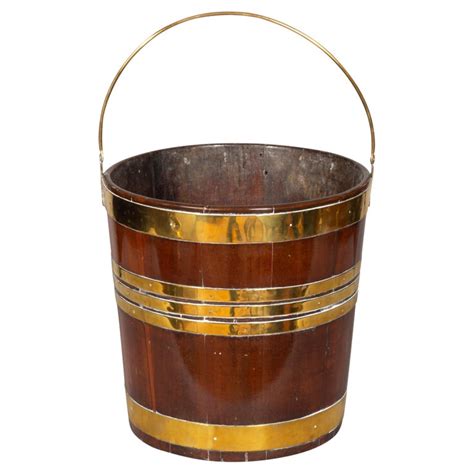 Georgian Mahogany And Brass Bound Bucket For Sale At 1stdibs