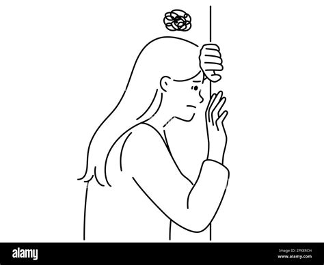 Lonely Girl Drawing Cut Out Stock Images And Pictures Alamy