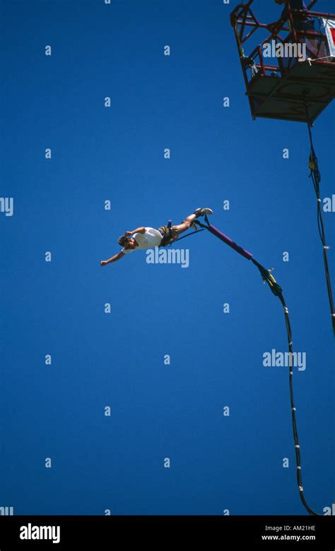 Sport Bungee Jumping Stock Photo Alamy