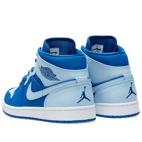 Nike Air Jordan 1 Mid Team Royal And Ice Blue End Hk