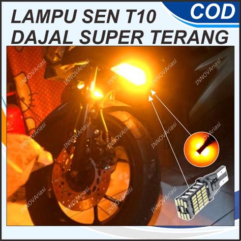 Jual Lampu Sen Dajal Dajjal Motor T T Led Super Bright Mata