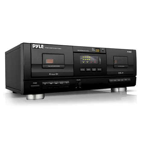 Pyle Dual Stereo Cassette Tape Deck - Clear Audio Double Player ...