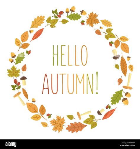 vector illustration of the Autumn. Autumn season theme Stock Vector Image & Art - Alamy