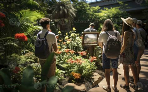The experience of botanical garden tours, featuring guided exploration