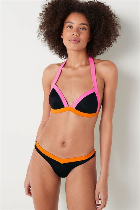 Buy Victorias Secret Pink Push Up Triangle Halterneck Bikini Top From