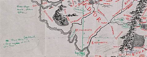 University Of Oxford Acquires Rare Map Of Middle Earth Annotated By