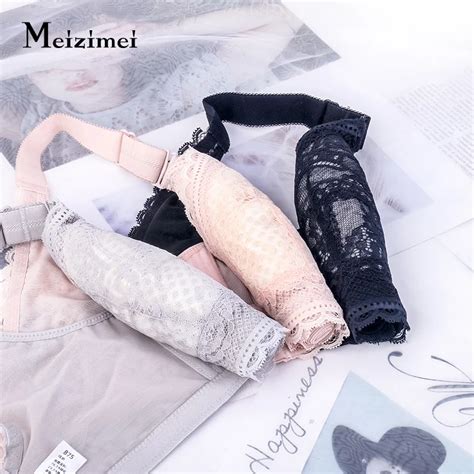 Meizimei, хлопковые бюстгальтеры для женщин, тонкий кружевной ...