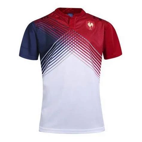 Polyester Geometric Printed Mens Sublimation T Shirt Round Collar At