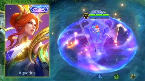 Aurora Zodiac Skin Revamp New Effects Mobile Legends YouTube