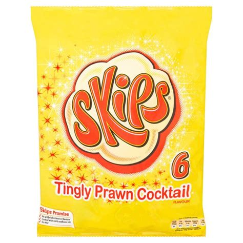 Skips Tingly Prawn Cocktail Flavour 6 X 13 1g