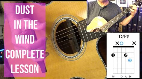 Dust In The Wind Complete Lesson With Chord Diagrams Learn This Basic