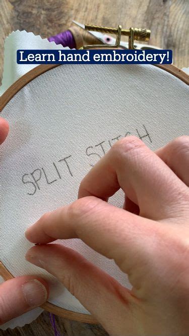 Split Stitch Embroidery How To Step By Step Video Tutorial Back