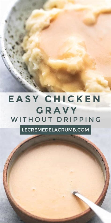 Easy Chicken Gravy Without Drippings Easy Chicken Gravy Chicken Gravy Chicken Gravy Recipe