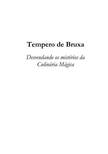 Tempero De Bruxa Por Amanda Celli Clube De Autores