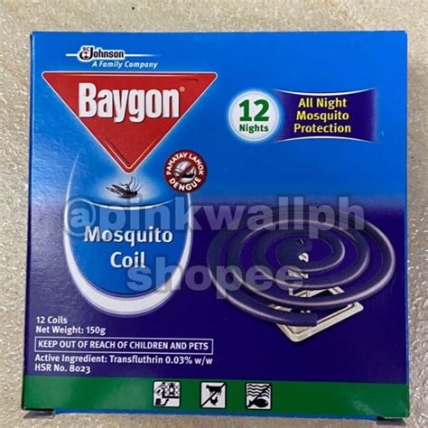 Baygon Mosquito Coil 12 Nights 12 Coils Katol Shopee Philippines