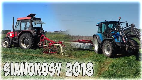 Sianokosy 2018 ㋡ Pierwszy Pokos ㋡ New Hollandandzetor Krzywy ㋡ Youtube