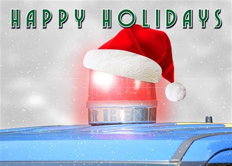 Police Christmas Cards Personalized For Your Business