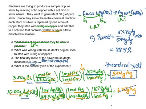 Theoretical Yield And Percent Yield Science Chemical Reactions Chemistry Stoichiometry Showme