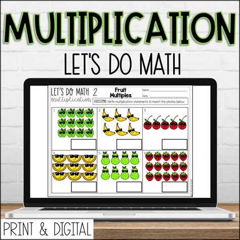 Digital Lets Do Math No Prep 2nd Grade Multiplication Worksheets And Videos Made By Teachers