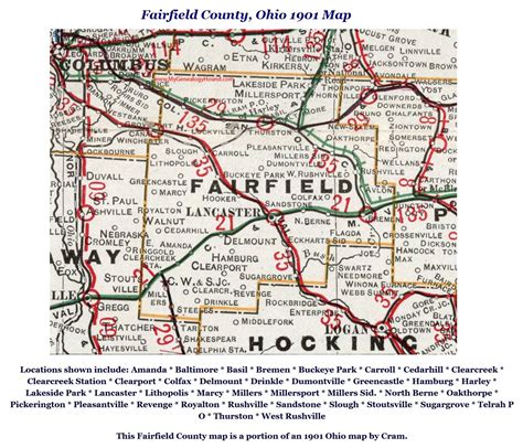 Fairfield County, OHGENWEB: maps