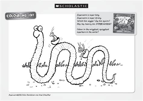 Colour in Superworm! - Scholastic Kids' Club