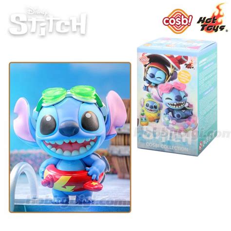 Hot Toys Cosbi Bobble Head Collection CBX Disney Stitch On Holiday Series Swimsuit