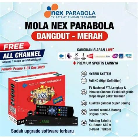 Jual Receiver Nex Parabola Hybrid C Ku Band Mola Shopee Indonesia