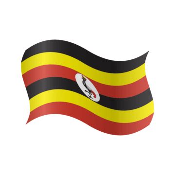 Uganda Vector Flag With Transparent, Uganda, Uganda Flag, Uganda National Flag PNG and Vector ...