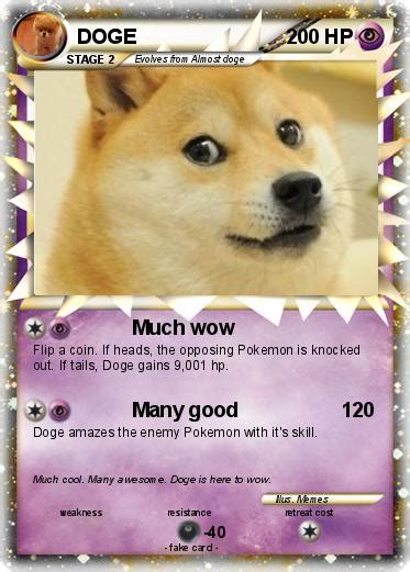 Pokémon Doge 1645 1645 Much Wow My Pokemon Card