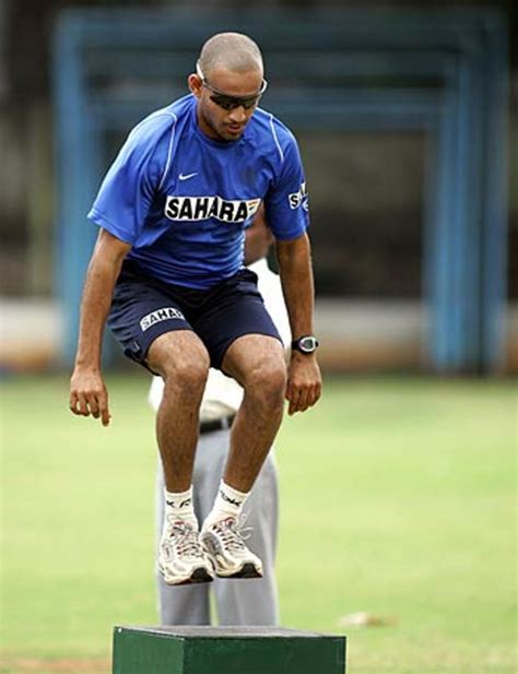 Irfan Pathan Trains At The National Cricket Academy