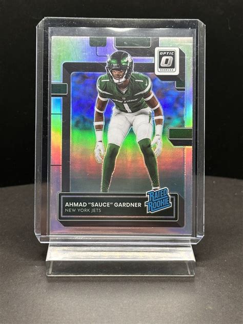 Ahmad Sauce Gardner Panini Donruss Optic Silver Rated Rookie No