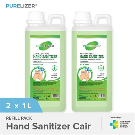 Promo Purelizer Hand Sanitizer Cair Hijau Izin KEMENKES RI 2 X 1 L