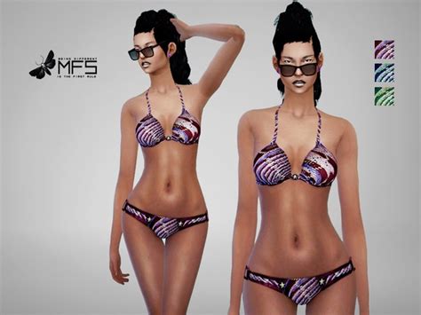 Bikini Swimsuit Two Piece Swimsuit The Sims P Sims Clove