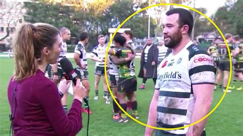 Frustrated Rugby Player Accidentally Gives Best Post Match Interview Of