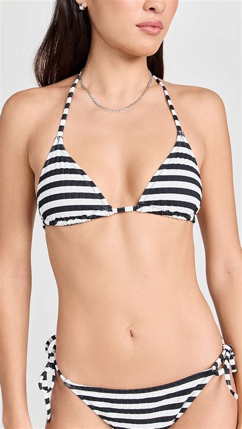 Solid Striped The Iris Bikini Top Shopbop