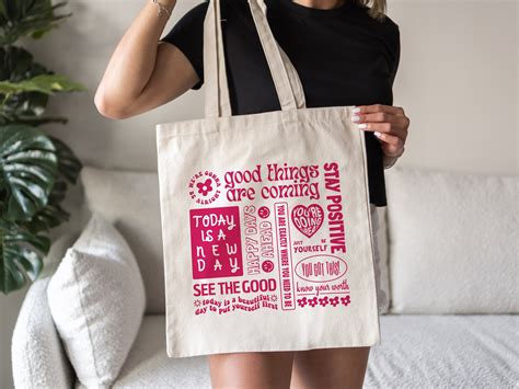 Positive Quotes Cute Tote Bag Trendy Tote Bag Canvas Tote Bag - Etsy