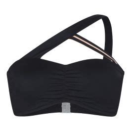 LingaDore 7105P Zwarte One Shoulder Bandeau Bikini Top